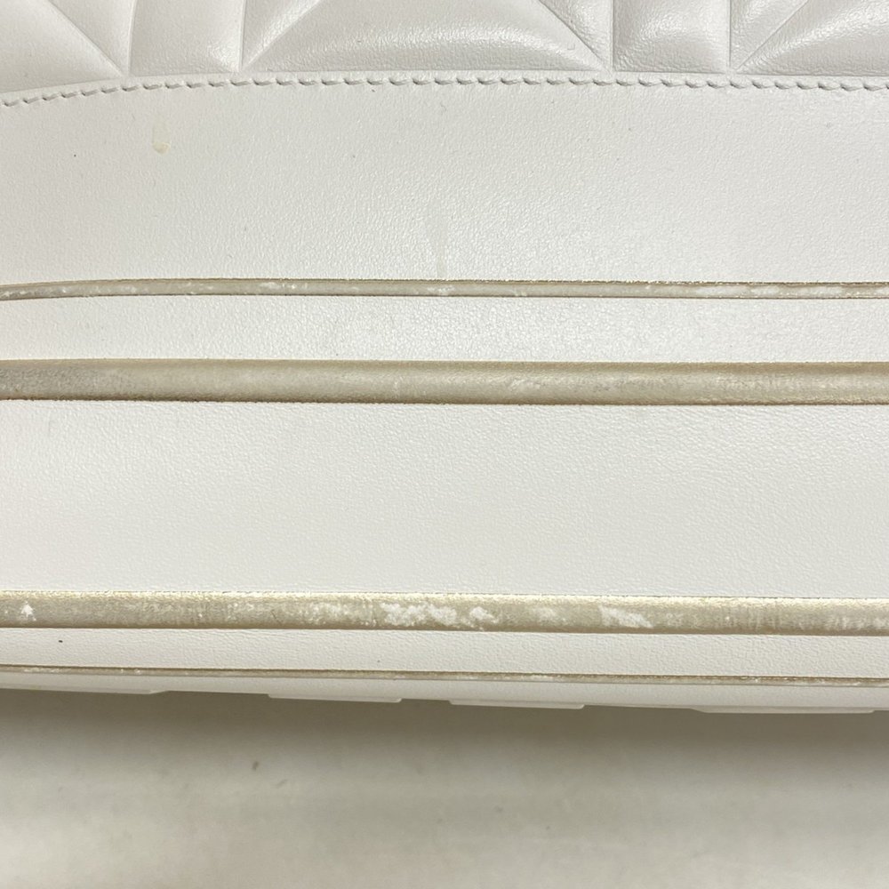 Christian Dior Cannage Bowling Bag in White, Gold, and Champagne Leather for ... - Picture 9 of 12